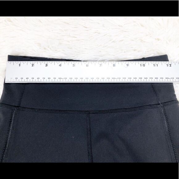 Lululemon Deep Breath 21” Crop Leggings Black Gym Yoga Workout Mesh Size 4 - Picture 7 of 10
